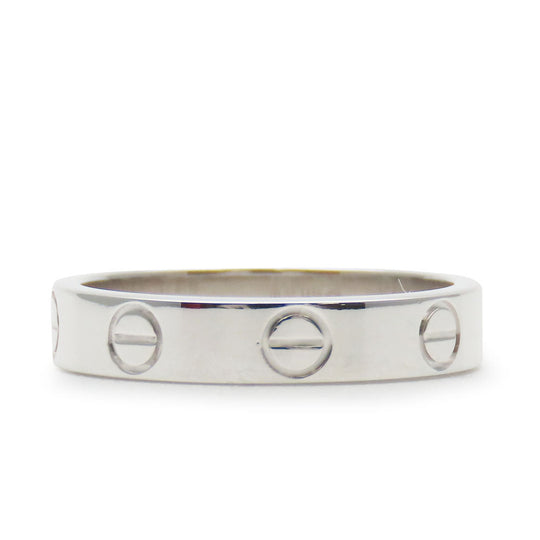 CARTIER Ring B40496 K18 white gold White gold Mini love ring