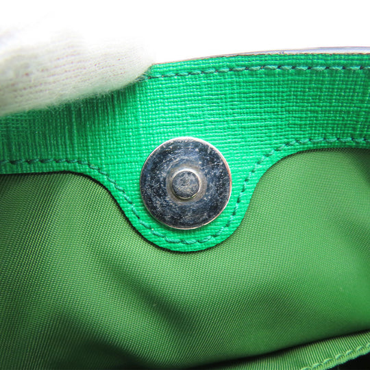 GUCCI Handbag 410812 GG Supreme canvas, leather green Chilled license Women Used Authentic