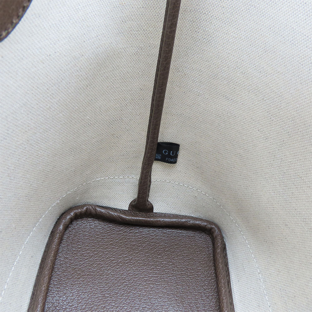 GUCCI Tote Bag 726762 GG Supreme Canvas beige Sherry line Ofidia Women Used Authentic