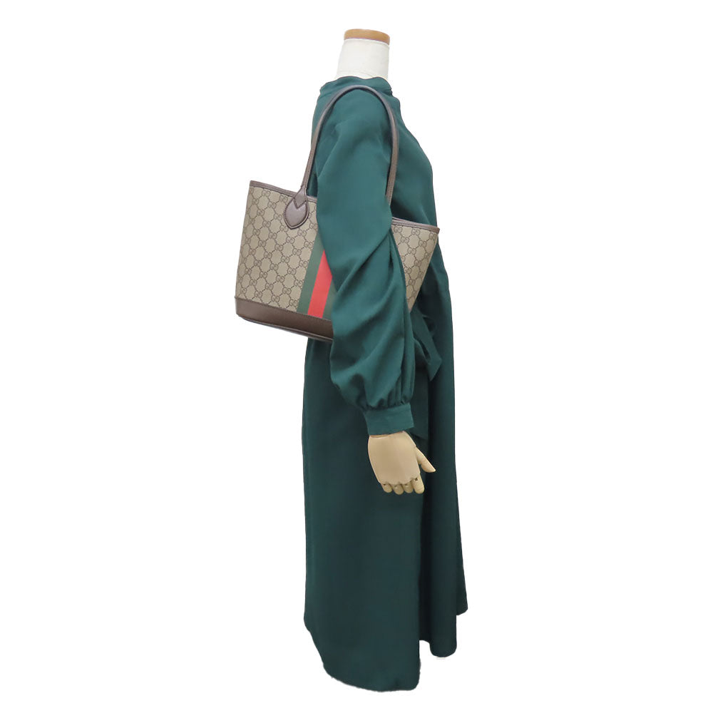 GUCCI Tote Bag 726762 GG Supreme Canvas beige Sherry line Ofidia Women Used Authentic