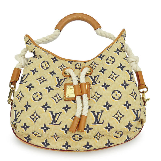 LOUIS VUITTON Shoulder Bag M40236 Nylon beige Cruise line Bull MM Women Used Authentic
