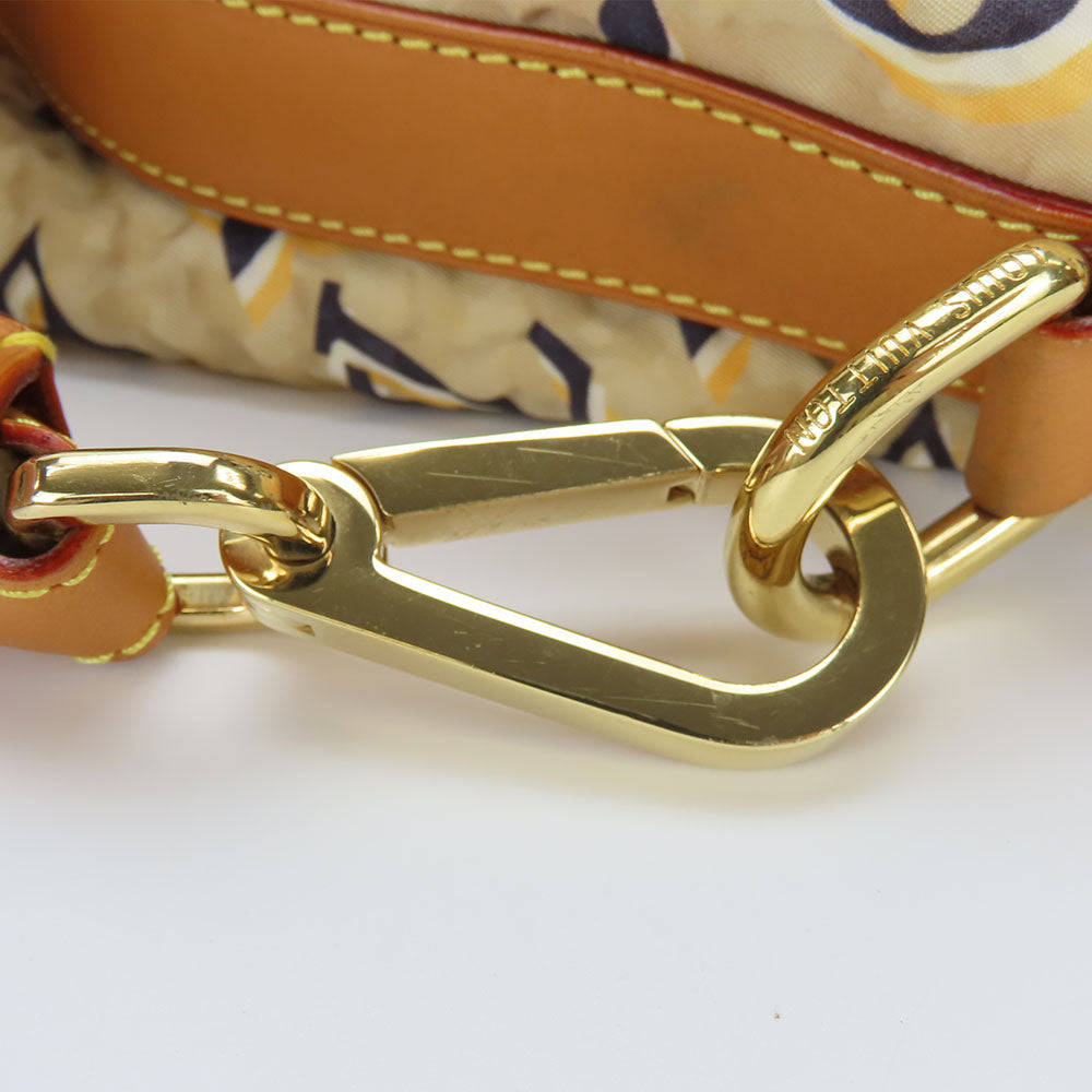 LOUIS VUITTON Shoulder Bag M40236 Nylon beige Cruise line Bull MM Women Used Authentic