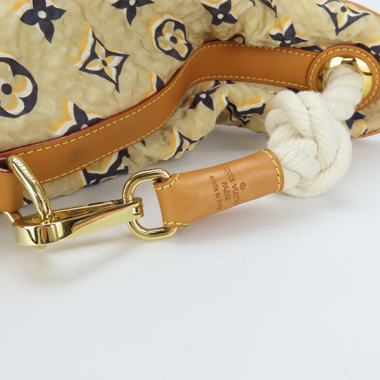 LOUIS VUITTON Shoulder Bag M40236 Nylon beige Cruise line Bull MM Women Used Authentic