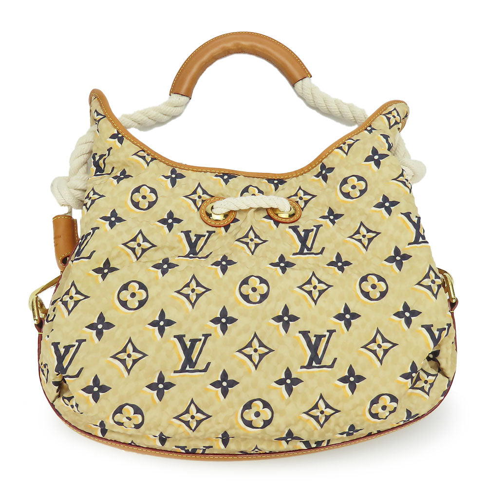 LOUIS VUITTON Shoulder Bag M40236 Nylon beige Cruise line Bull MM Women Used Authentic