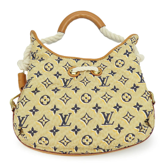 LOUIS VUITTON Shoulder Bag M40236 Nylon beige Cruise line Bull MM Women Used Authentic