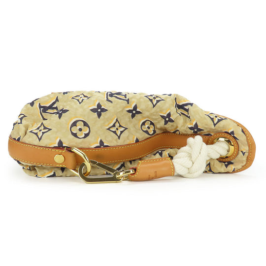 LOUIS VUITTON Shoulder Bag M40236 Nylon beige Cruise line Bull MM Women Used Authentic