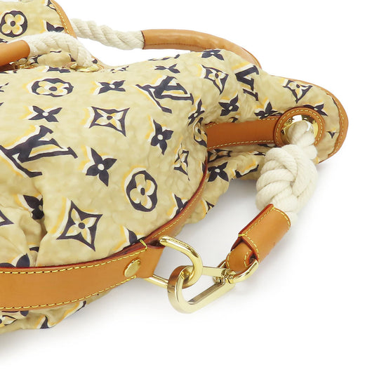 LOUIS VUITTON Shoulder Bag M40236 Nylon beige Cruise line Bull MM Women Used Authentic