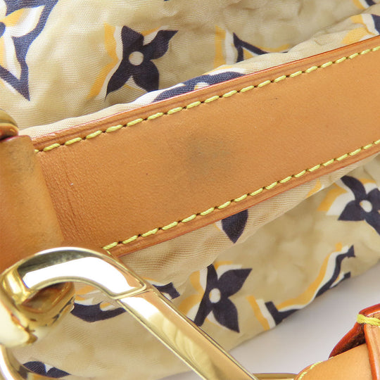 LOUIS VUITTON Shoulder Bag M40236 Nylon beige Cruise line Bull MM Women Used Authentic