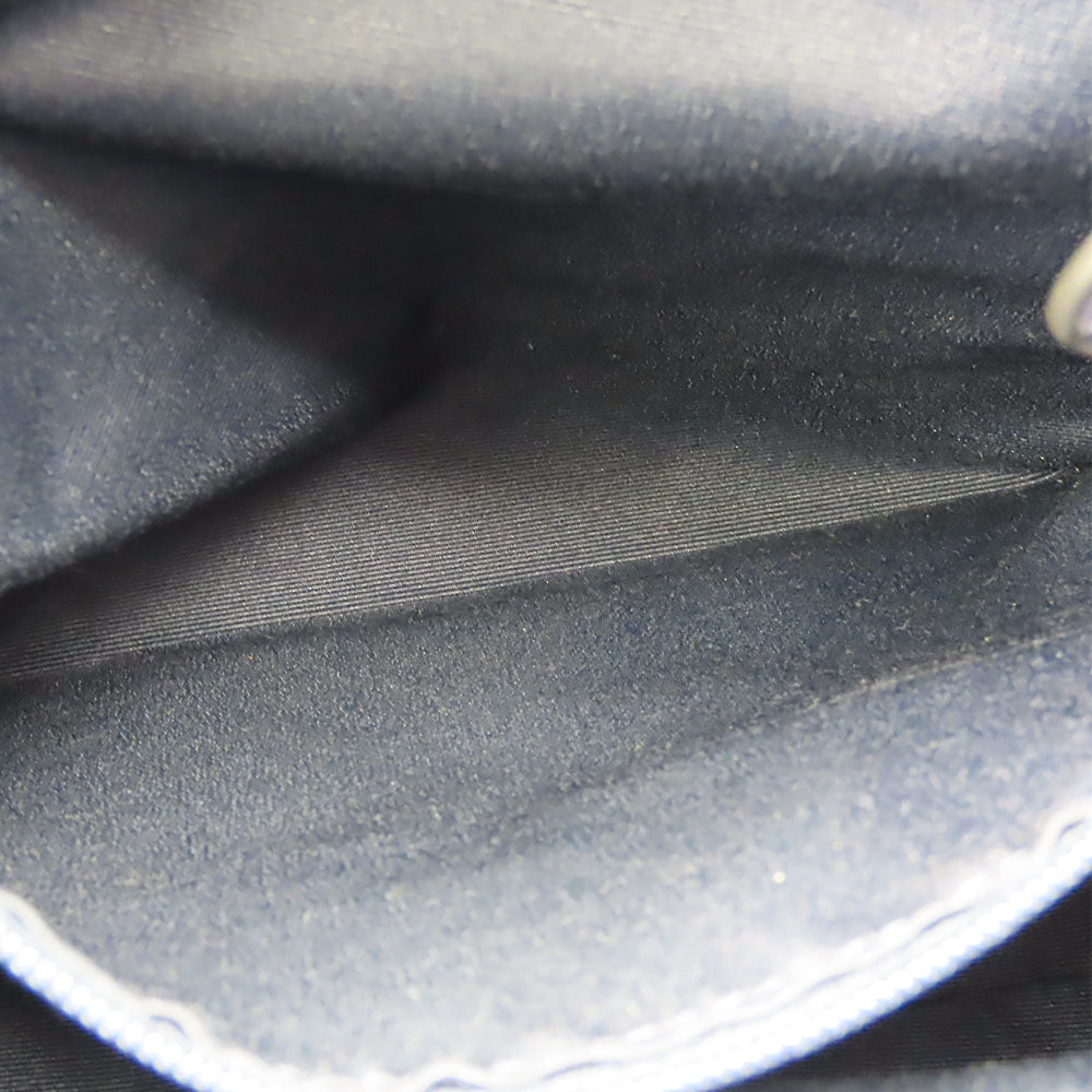 COACH Shoulder Bag F35684 leather Navy Women Used Authentic