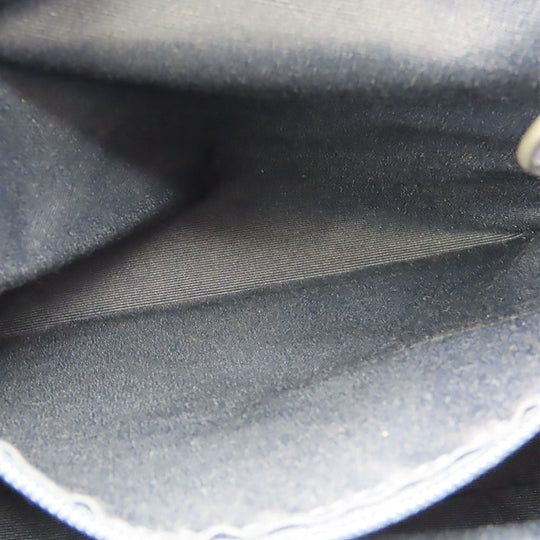 COACH Shoulder Bag F35684 leather Navy Women Used Authentic