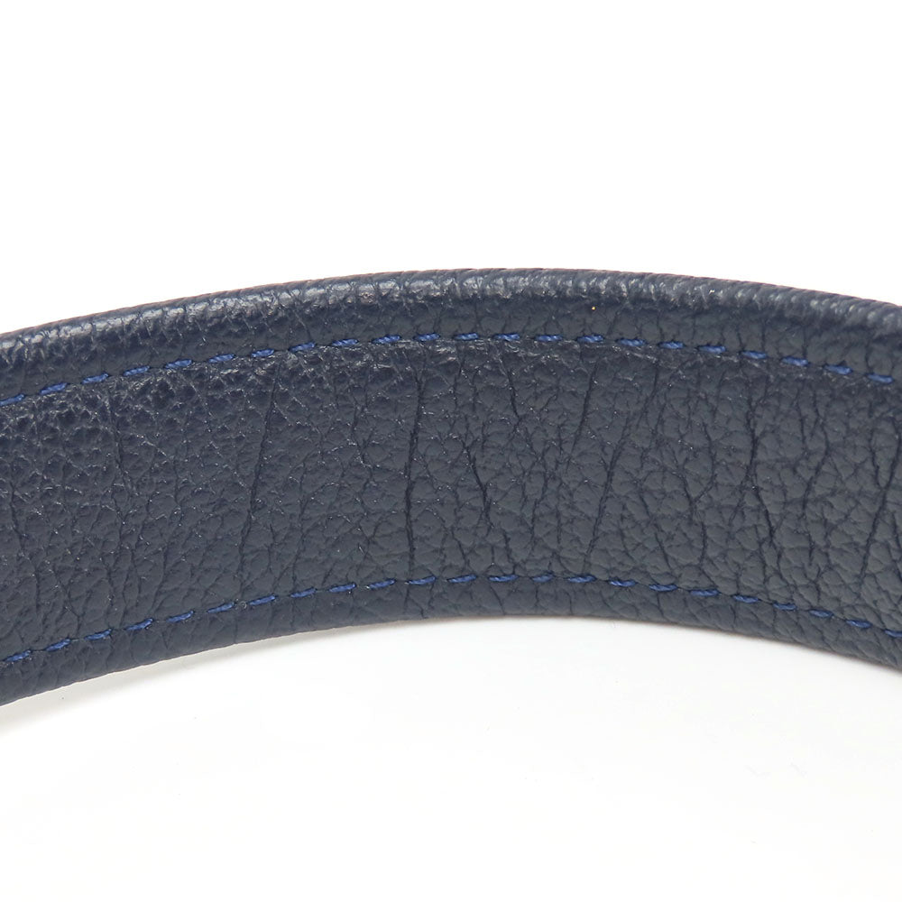 COACH Shoulder Bag F35684 leather Navy Women Used Authentic