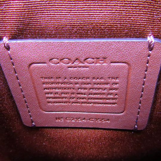 COACH Shoulder Bag C1554 PVC, Leather Red Signature Women Used Authentic