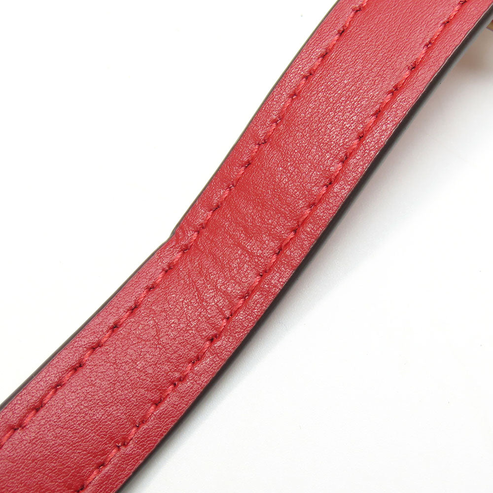 COACH Shoulder Bag C1554 PVC, Leather Red Signature Women Used Authentic