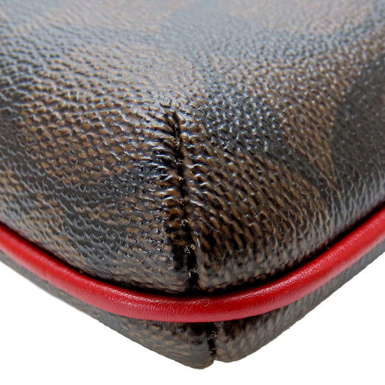 COACH Shoulder Bag C1554 PVC, Leather Red Signature Women Used Authentic