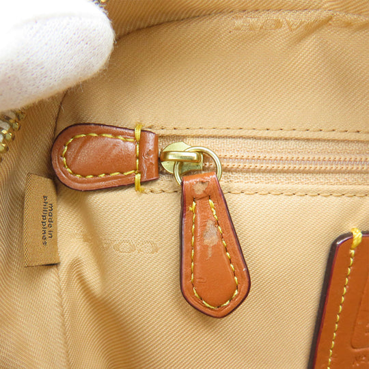 COACH Shoulder Bag 31695 leather beige Women Used Authentic