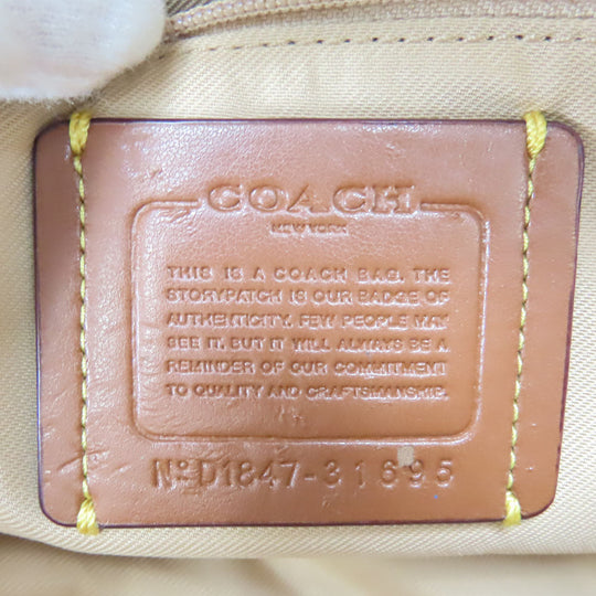 COACH Shoulder Bag 31695 leather beige Women Used Authentic