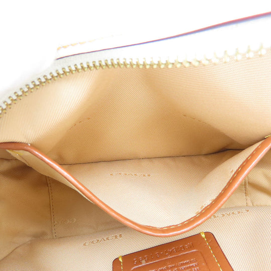 COACH Shoulder Bag 31695 leather beige Women Used Authentic