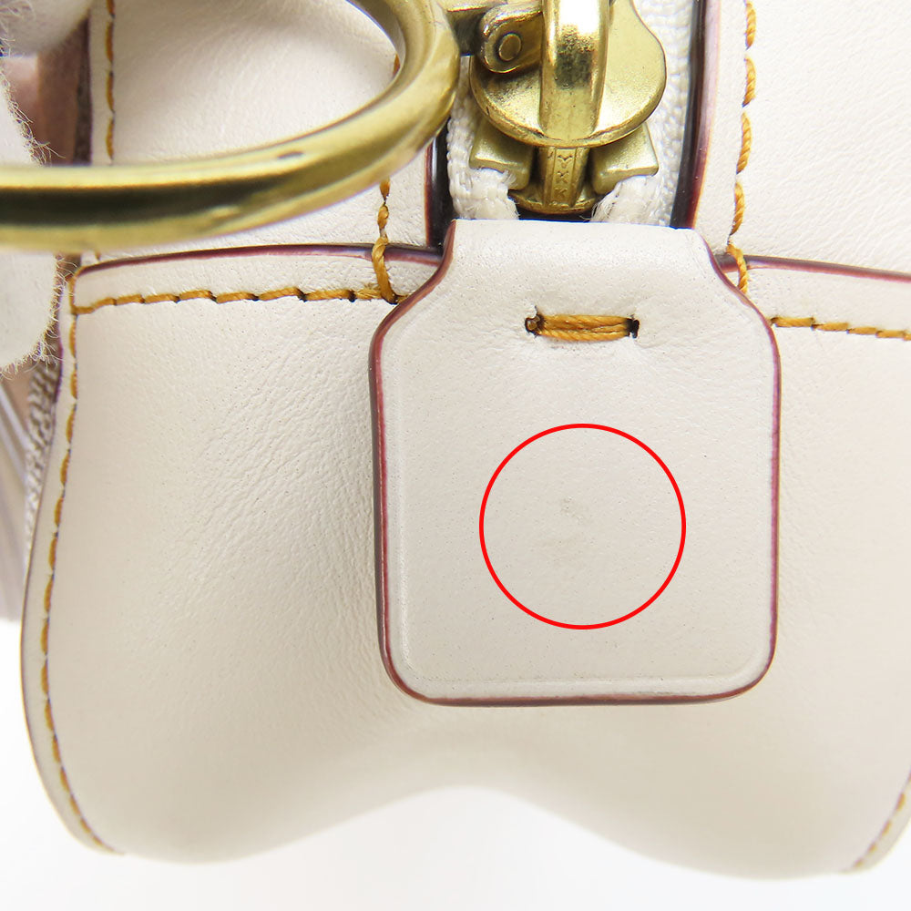 COACH Shoulder Bag 31695 leather beige Women Used Authentic