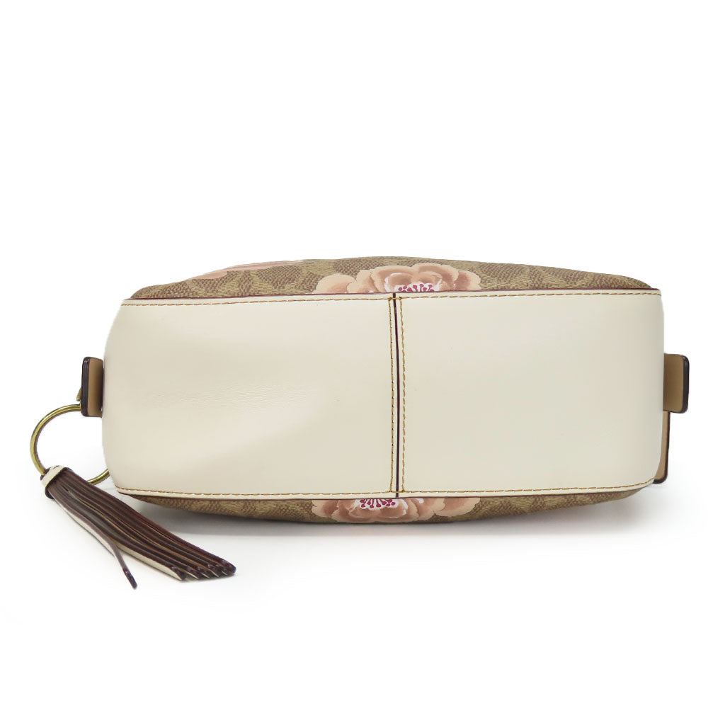 COACH Shoulder Bag 31695 leather beige Women Used Authentic