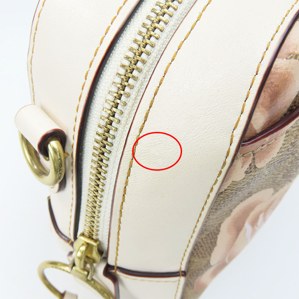 COACH Shoulder Bag 31695 leather beige Women Used Authentic