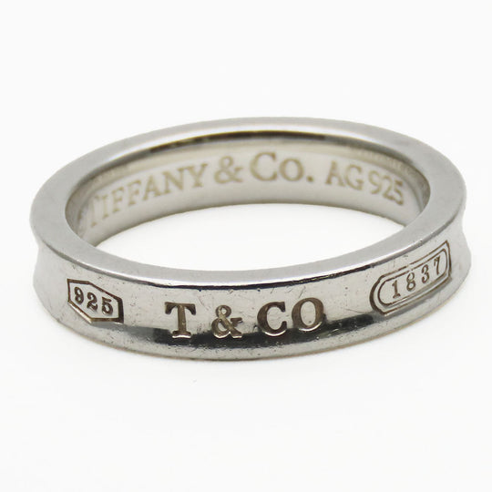 TIFFANY&Co. Ring Silver925 Silver 1837 Narrow Women Used Authentic