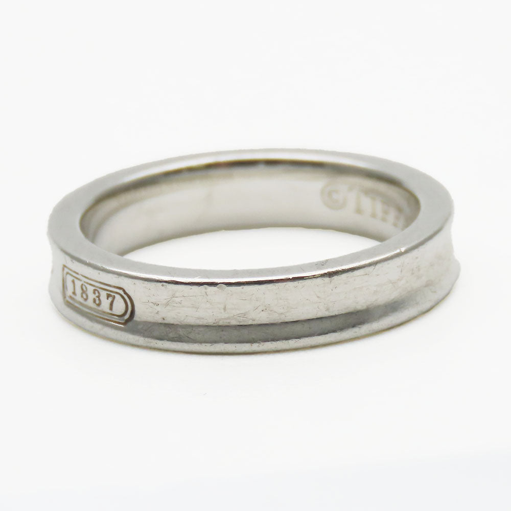 TIFFANY&Co. Ring Silver925 Silver 1837 Narrow Women Used Authentic