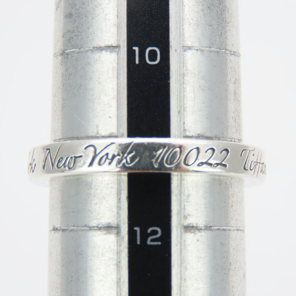 TIFFANY&Co. Ring Silver925 Silver New York Notes narrowing Women Used Authentic