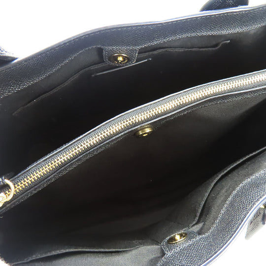 COACH Handbag F31475 Leather, PVC black Signature Women Used Authentic