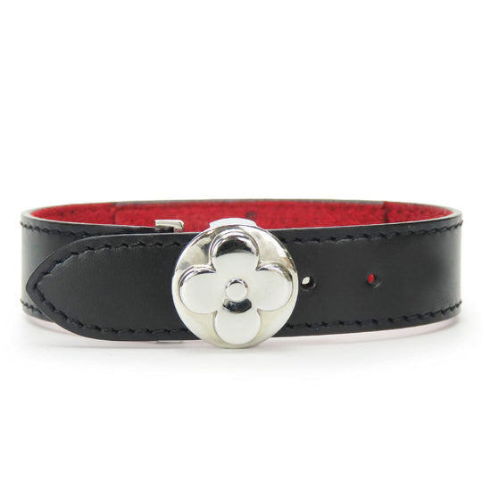 LOUIS VUITTON Bangle ‚l64447 Calfskin, Metal Noir Monogram Brass Le Vogue Rack Women Used Authentic