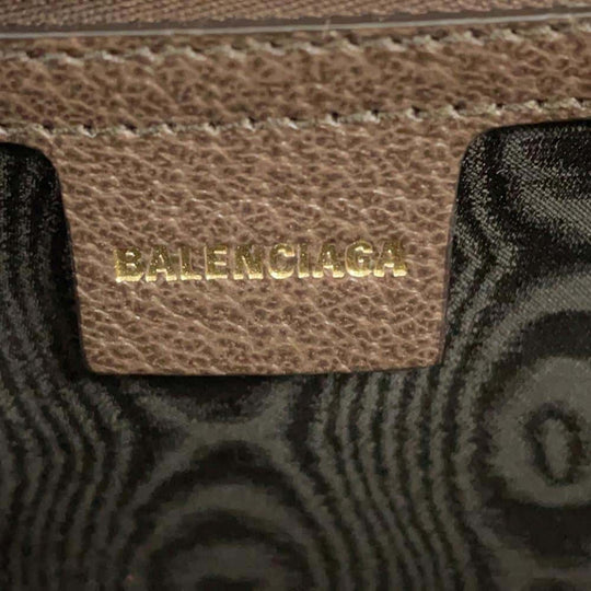 BALENCIAGA GUCCI Collaboration PVC Leather Beige Brown Shoulder Bag Preloved