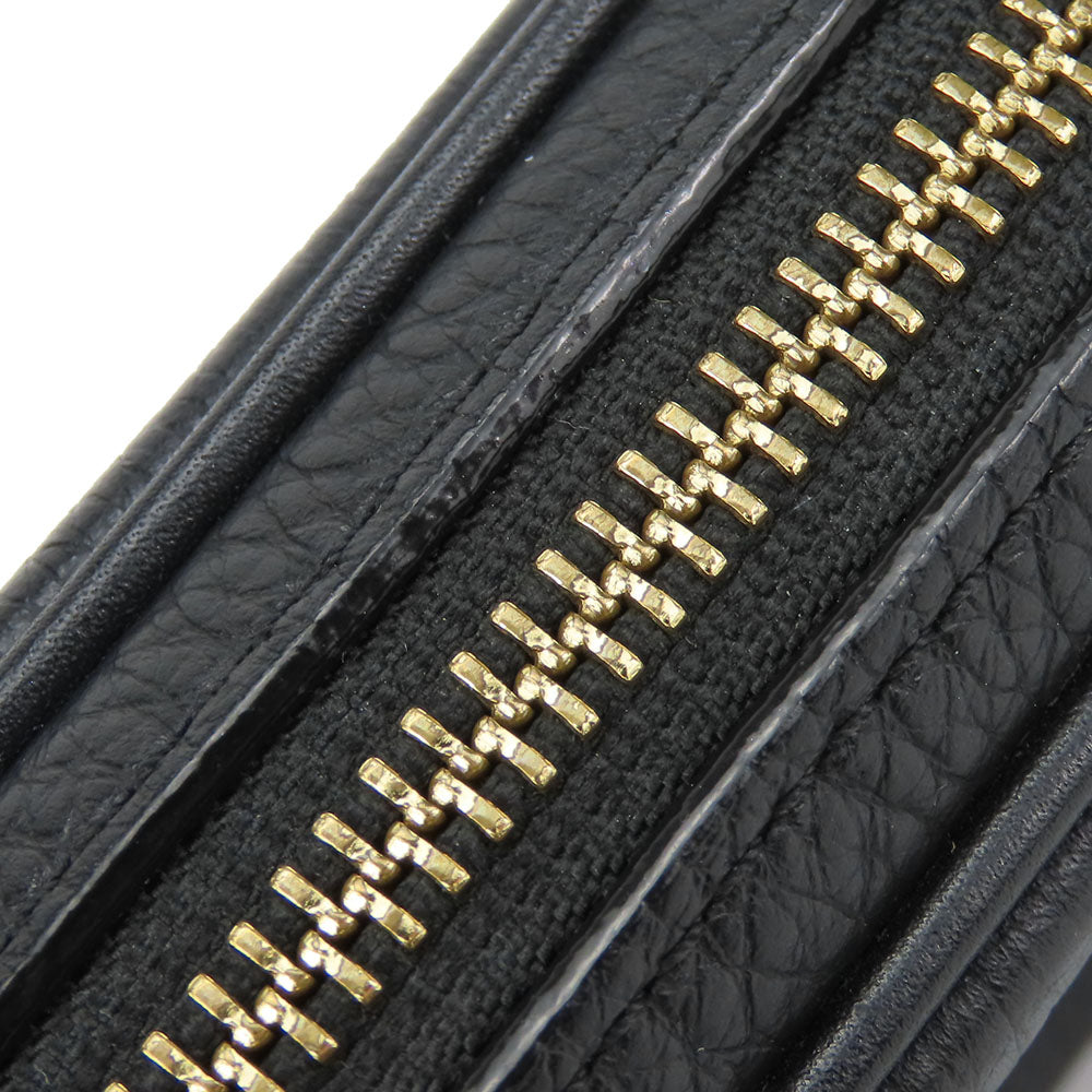 COACH Shoulder Bag F73952 leather black Women Used Authentic