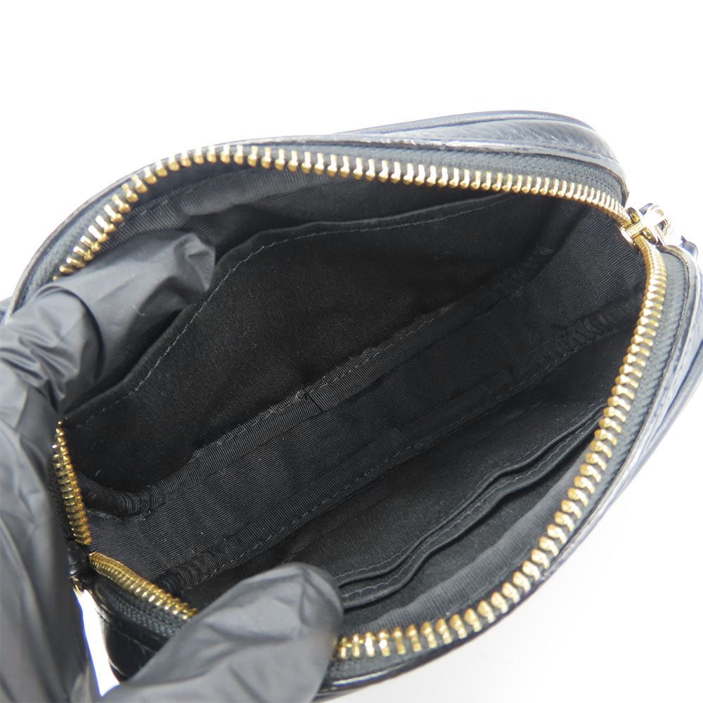 COACH Shoulder Bag F73952 leather black Women Used Authentic