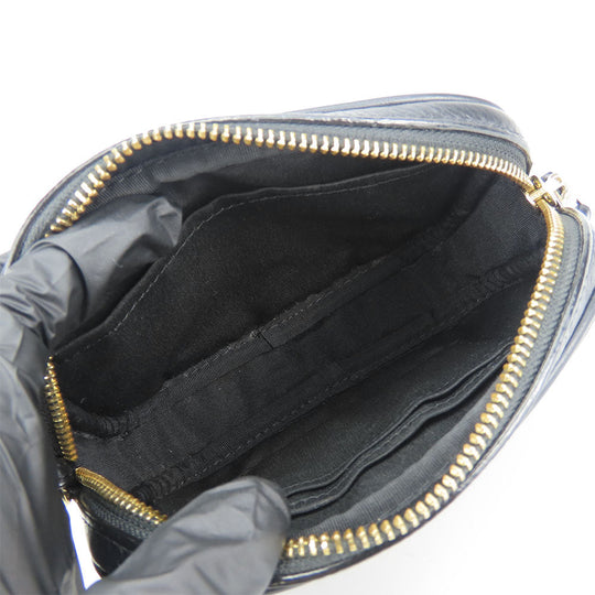 COACH Shoulder Bag F73952 leather black Women Used Authentic