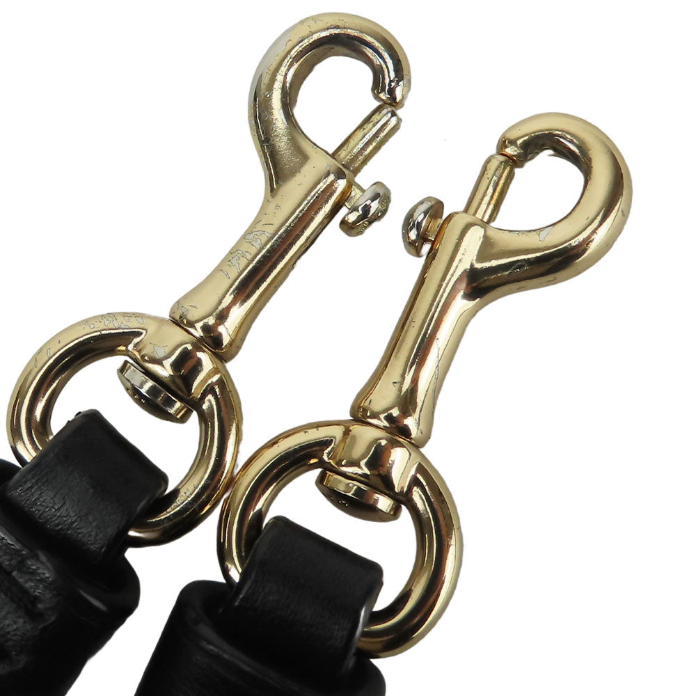 COACH Shoulder Bag F73952 leather black Women Used Authentic