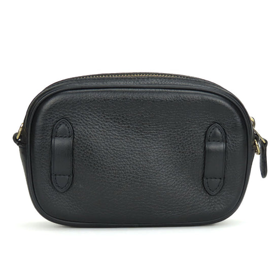 COACH Shoulder Bag F73952 leather black Women Used Authentic