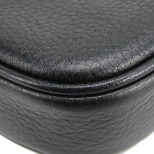 COACH Shoulder Bag F73952 leather black Women Used Authentic