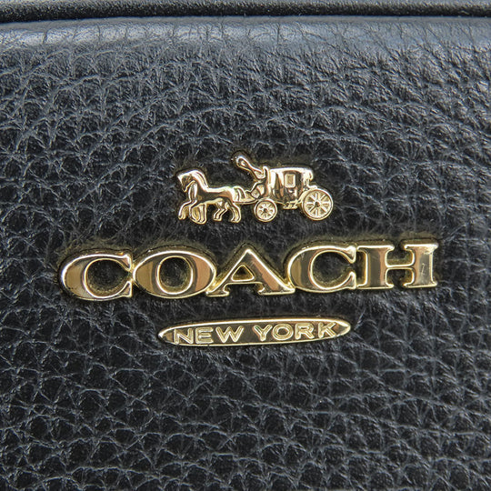 COACH Shoulder Bag F73952 leather black Women Used Authentic