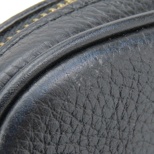 COACH Shoulder Bag F73952 leather black Women Used Authentic