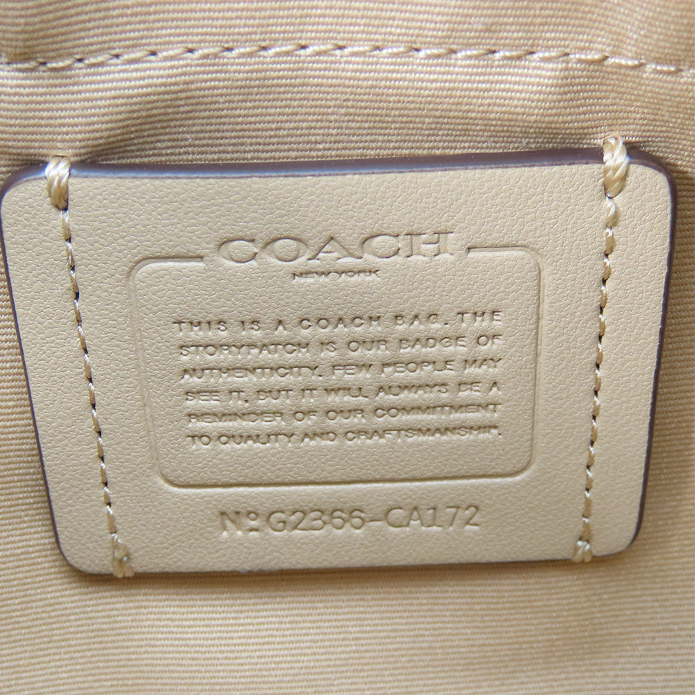 COACH Shoulder Bag CA172 PVC, Leather beige Signature Jamie Camera Bag Women Used Authentic
