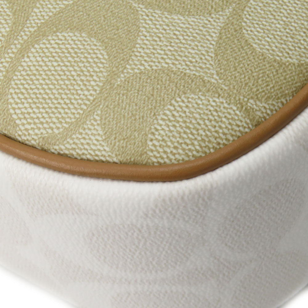 COACH Shoulder Bag CA172 PVC, Leather beige Signature Jamie Camera Bag Women Used Authentic