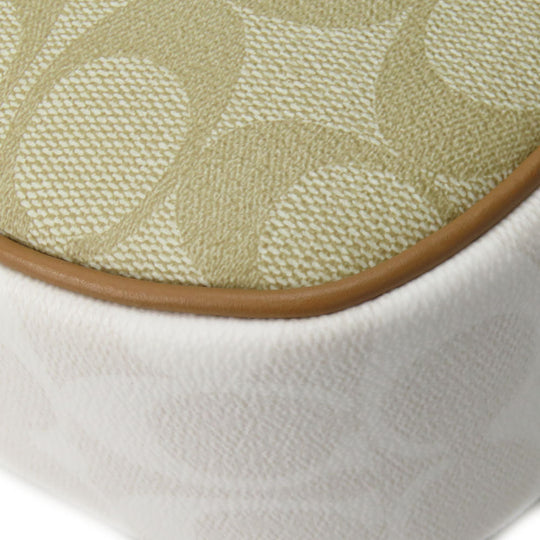 COACH Shoulder Bag CA172 PVC, Leather beige Signature Jamie Camera Bag Women Used Authentic