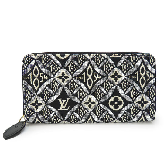 LOUIS VUITTON Long Wallet Purse M80324 Monogram Jaguar Noir Since1854 Zippy wallet