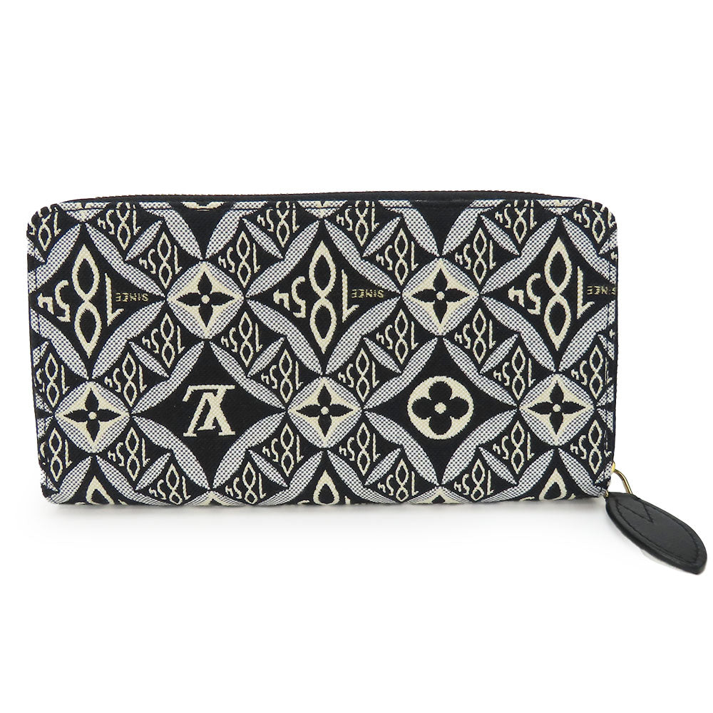 LOUIS VUITTON Long Wallet Purse M80324 Monogram Jaguar Noir Since1854 Zippy wallet
