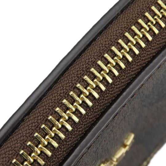 COACH Shoulder Bag C1554 PVC, Leather Brown Signature Women Used Authentic