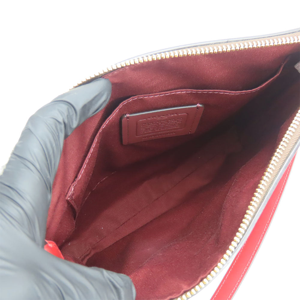 COACH Shoulder Bag C1554 PVC, Leather Brown Signature Women Used Authentic