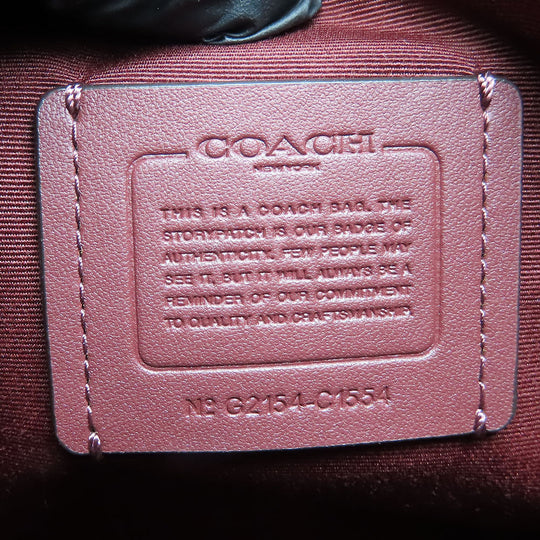 COACH Shoulder Bag C1554 PVC, Leather Brown Signature Women Used Authentic