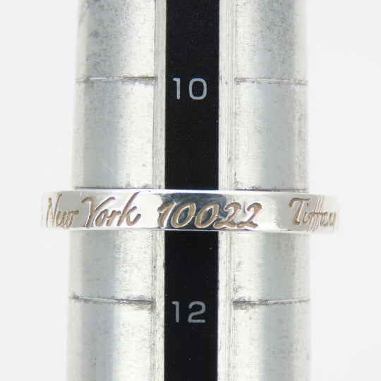 TIFFANY&Co. Ring Silver925 Silver New York Notes narrowing Women Used Authentic