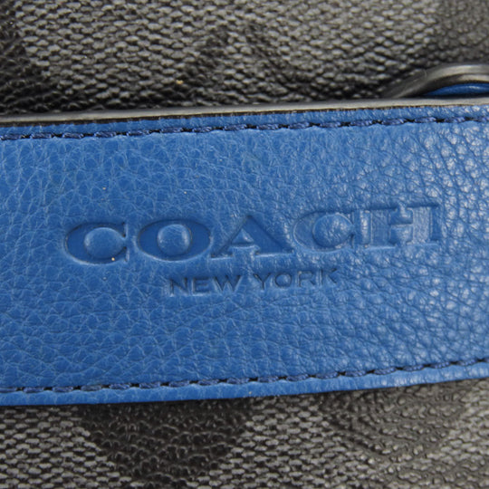 COACH Shoulder Bag F72043 Leather, PVC black Signature mens Used Authentic