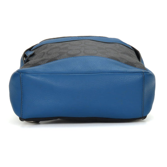 COACH Shoulder Bag F72043 Leather, PVC black Signature mens Used Authentic