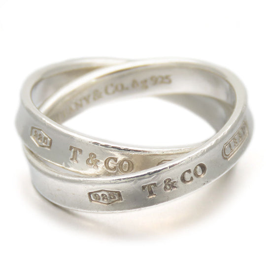 TIFFANY&Co. Ring Silver925 Silver 1837 Interlocking Women Used Authentic